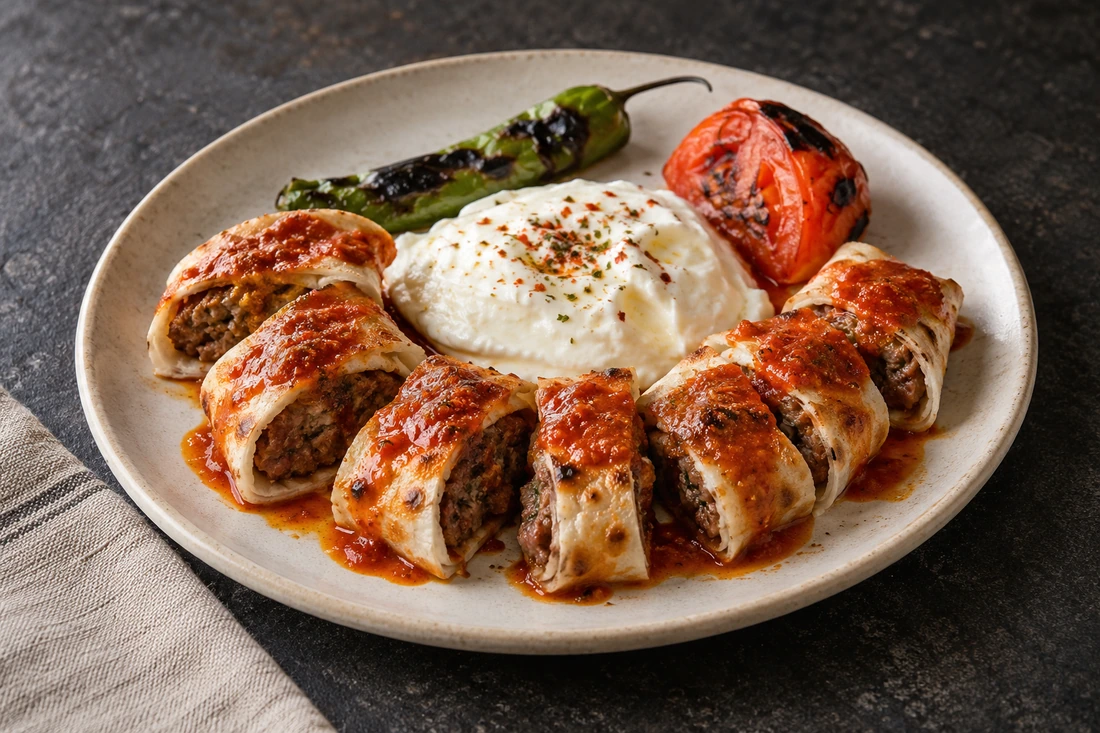 Beyti Kebabı sunum görseli