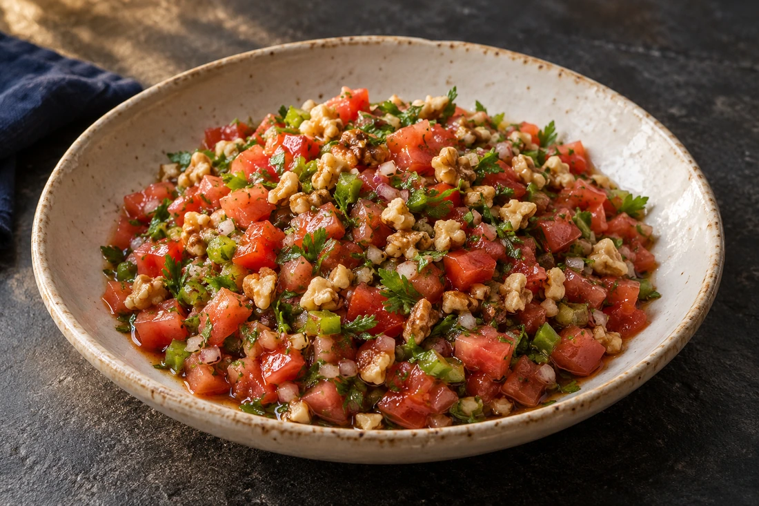 Gavurdağı Salata sunum görseli